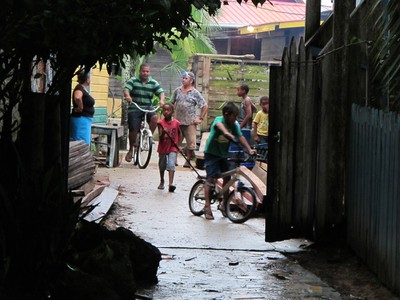 The neighborhood at Saigon Bay after the rain