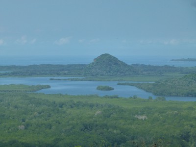 Important mountain on the shores of Chiriqui Bay