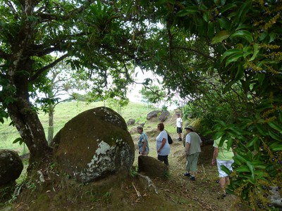 Most of the boulders are in their original locations